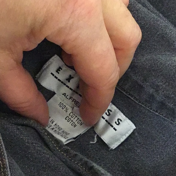 Alfred Sung Express Denim Shirt - Picture 6 of 9